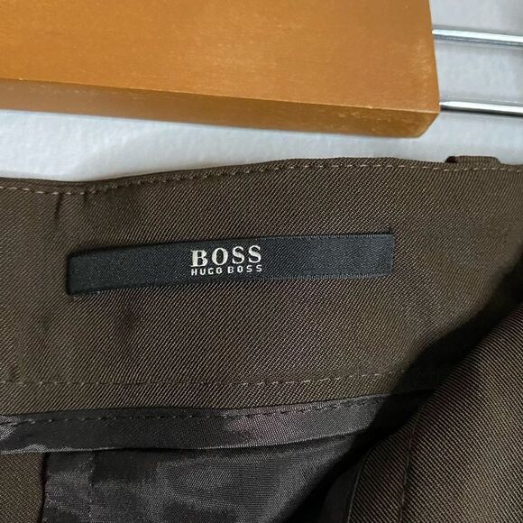 Boss by Hugo Boss Women's Brown Slim Fit Dress Pants - Picture 5 of 7
